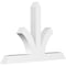 Ekena Millwork Richland Architectural Grade PVC Gable Bracket, 48"W x 32"H x 4"D x 4"F, 16/12 Pitch GBP048X32X0404RIC00 - alternate 1